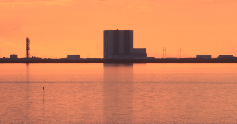 The Kennedy Space Center at sunset - totally stunning