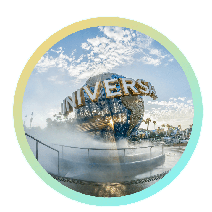 How far are the Universal Orlando hotels from the theme parks